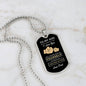 To My Son Dog Tag Necklace - Never Forget I Love You - Motivational Graduation Gift - Birthday Gift - Christmas Gift