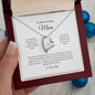 To My Loving Mom | Not Enough Words - Forever Love Necklace