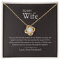 To My Wife | Mother Of My Children - Love Knot Necklace