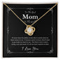 To The Best Mom | My Heart Requires - Love Knot Necklace