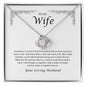 To My Wife | Hard To Find The Words - Love Knot Necklace