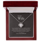 To My Wife | Mother Of My Children - Love Knot Necklace