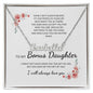 To My Bonus Daughter | Family Isn't Always Blood - Name Necklace