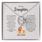 To My Daughter | Always Remember That I Love You - Forever Love Necklace
