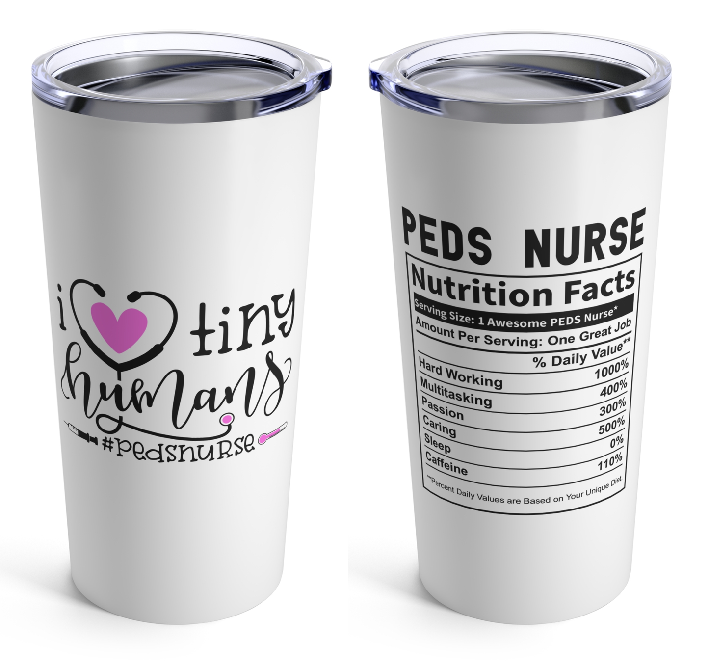 PEDS Nurse Tumbler 20oz