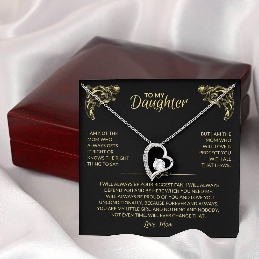 To My Daughter | Daughters Biggest Fan (Mom) - Forever Love Necklace