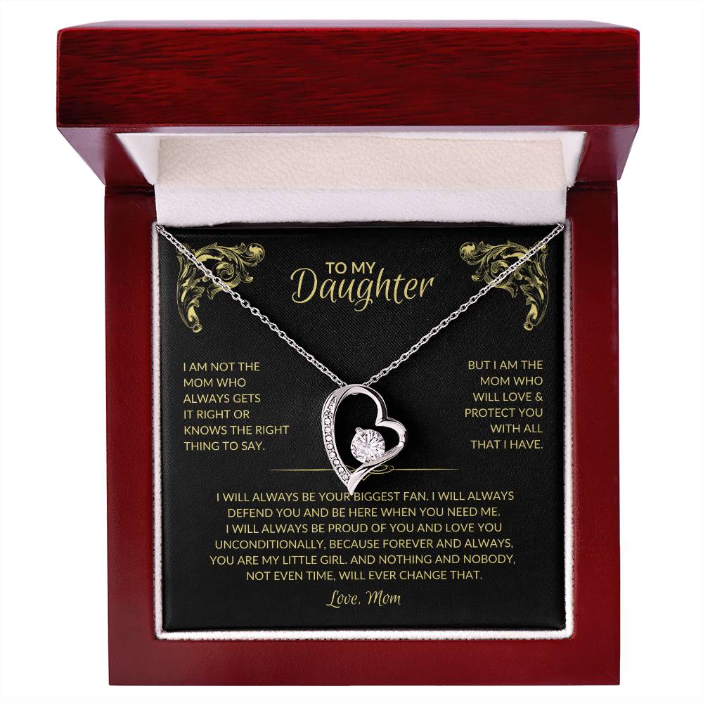 To My Daughter | Daughters Biggest Fan (Mom) - Forever Love Necklace