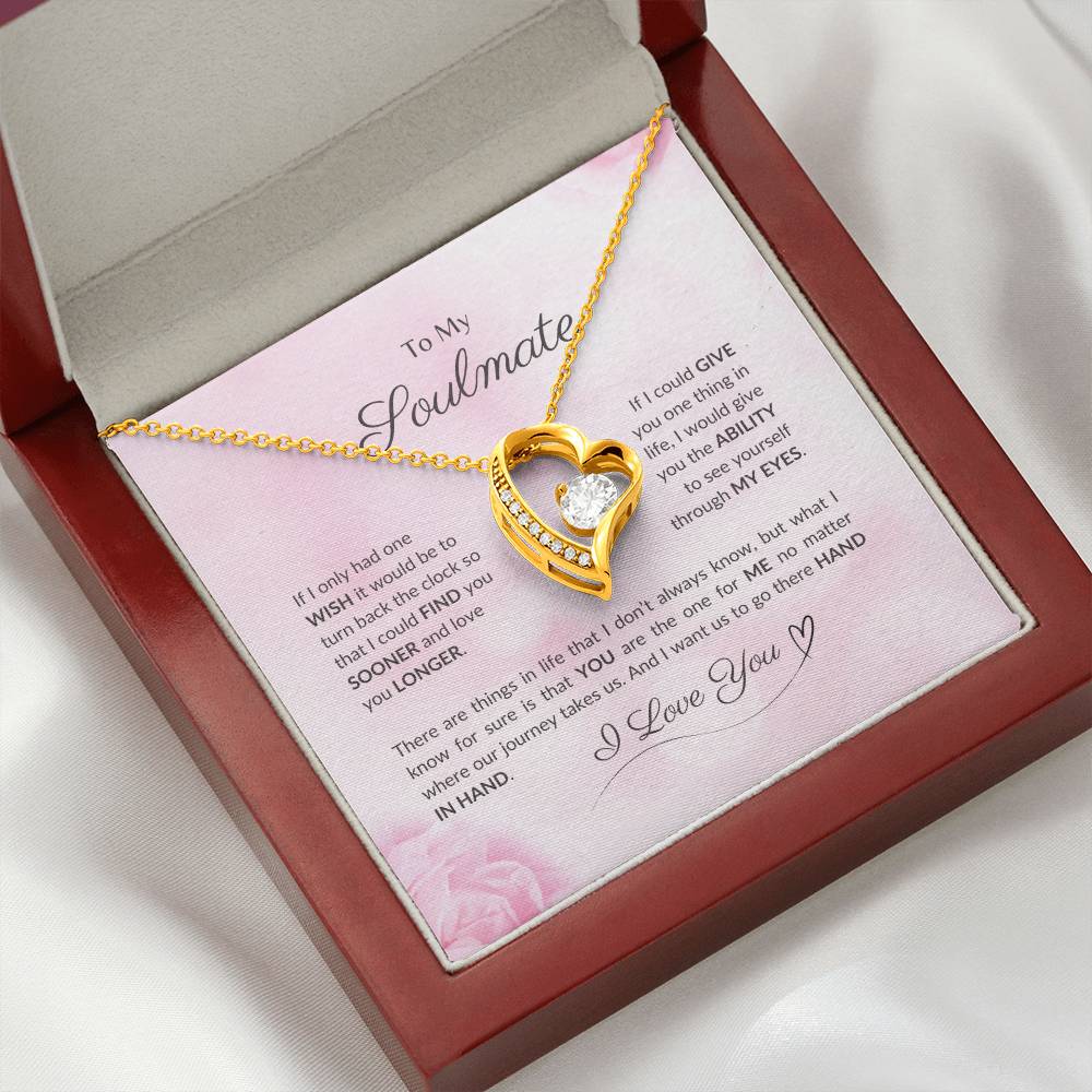 To My Soulmate | If I Only Had One Wish - Forever Love Necklace