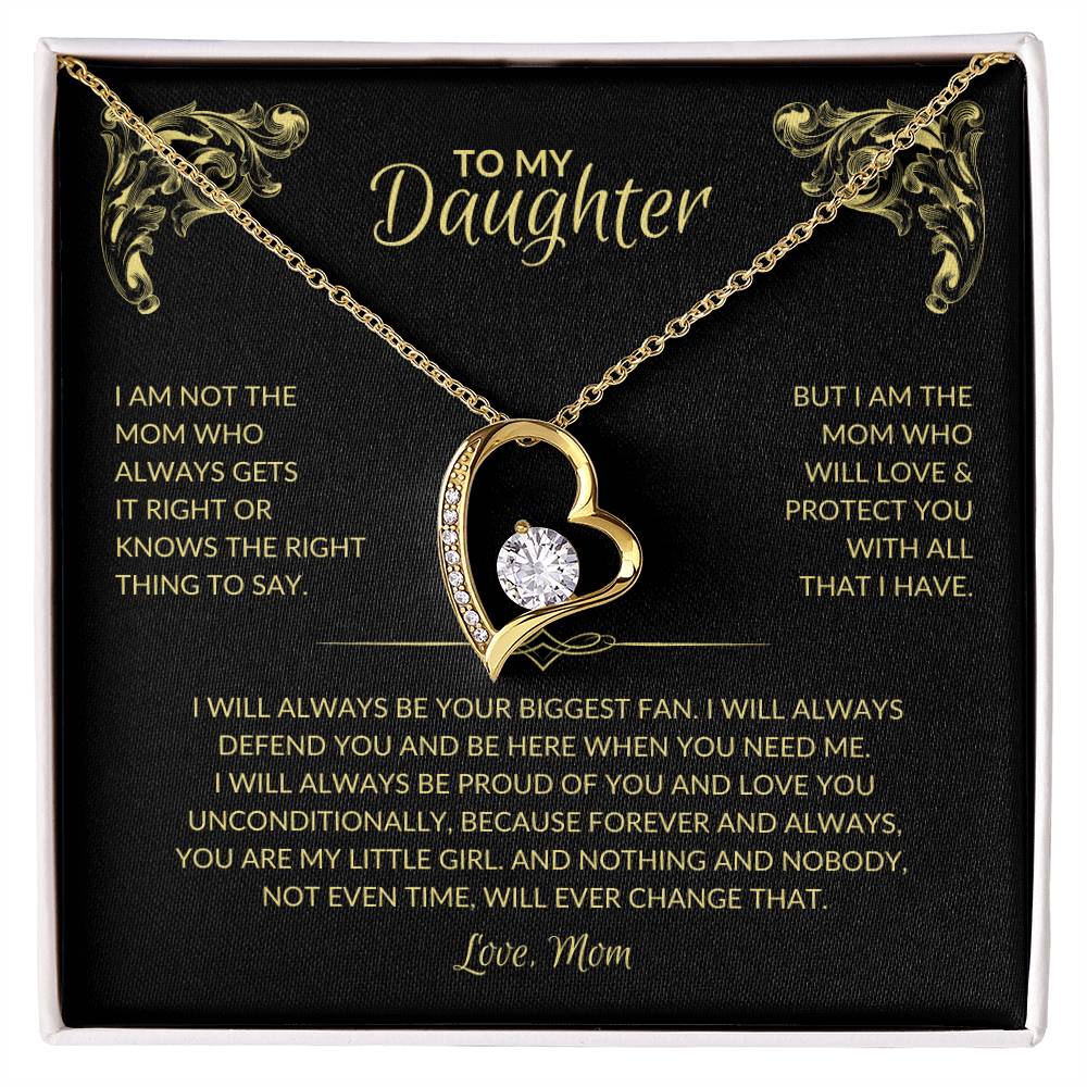 To My Daughter | Daughters Biggest Fan (Mom) - Forever Love Necklace