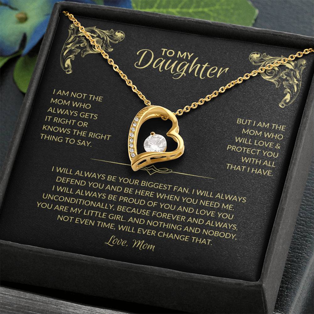 To My Daughter | Daughters Biggest Fan (Mom) - Forever Love Necklace