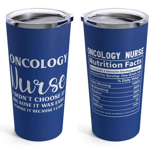 Oncology Nurse Tumbler 20oz