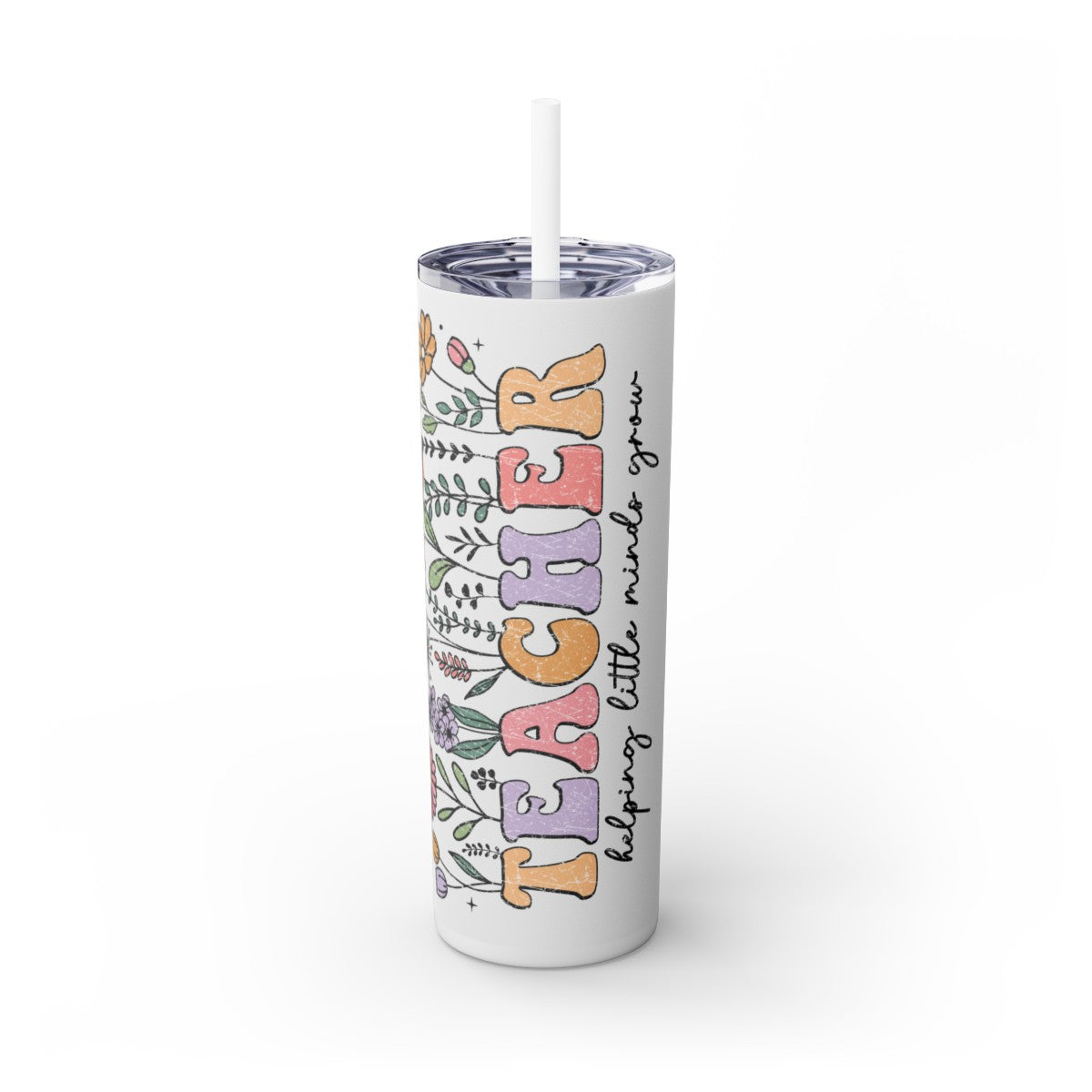 Skinny Tumbler with Straw, 20oz